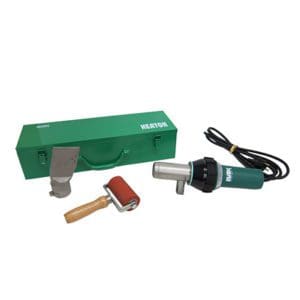 BAK ErOn roofing equipment Kit including nozzle, seam roller, and metal tool box - Roofing tools supplied by Hapco Inc