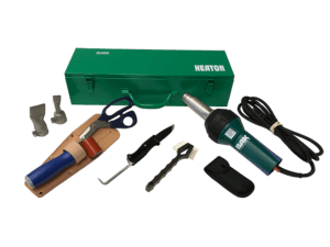 RiOn Premium Kit 6600160P - roofing equipment kit including seam roller, heat gun nozzle, and other heat gun accessories